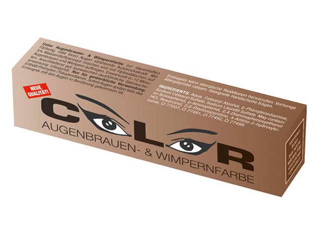 Color Wimpernfarbe - Augenbrauenfarbe - Naturbraun (15 ml) - Wimpernverlängerung
