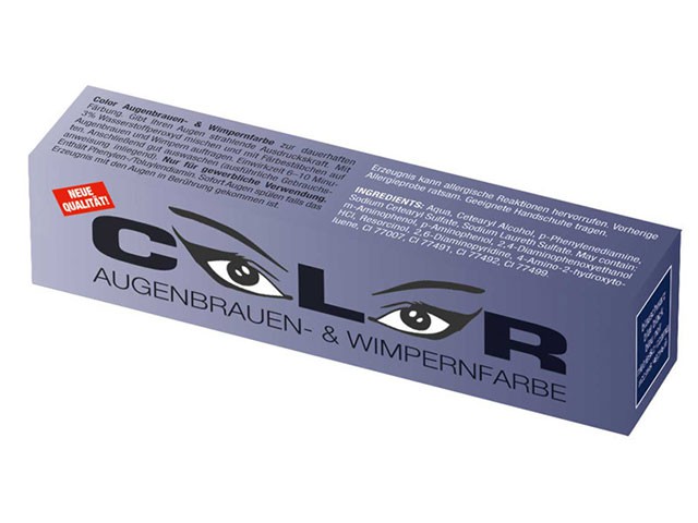 Color Wimpernfarbe - Augenbrauenfarbe - Blauschwarz (15 ml) - Wimpernverlängerung