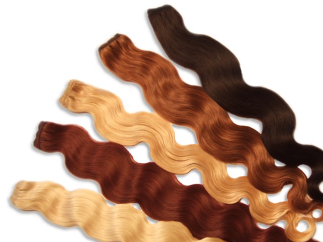 Indische Echthaartresse, gewellt, 100 g, 60 cm - Haarverlängerung