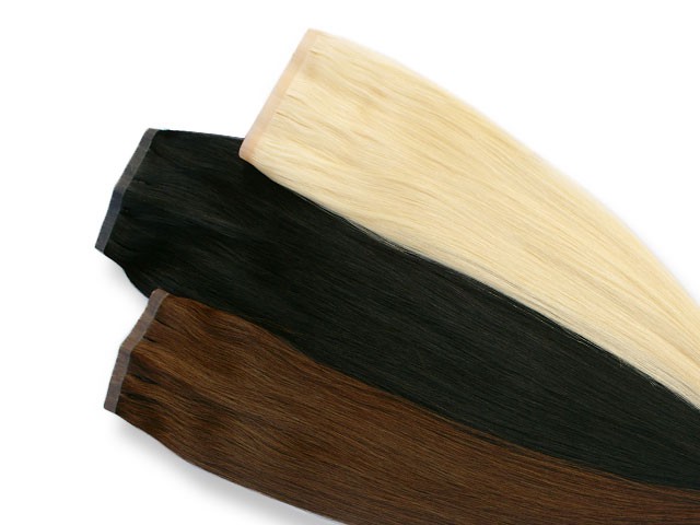 Indische Skin Weft, glatt, 55 g, 60 cm - Haarverlängerung