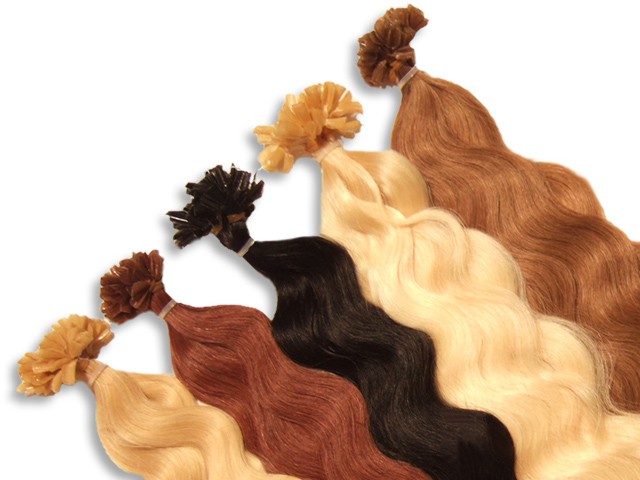 20 indische Echthaarsträhnen, U-Tip, gewellt, 60 cm - Haarverlängerung