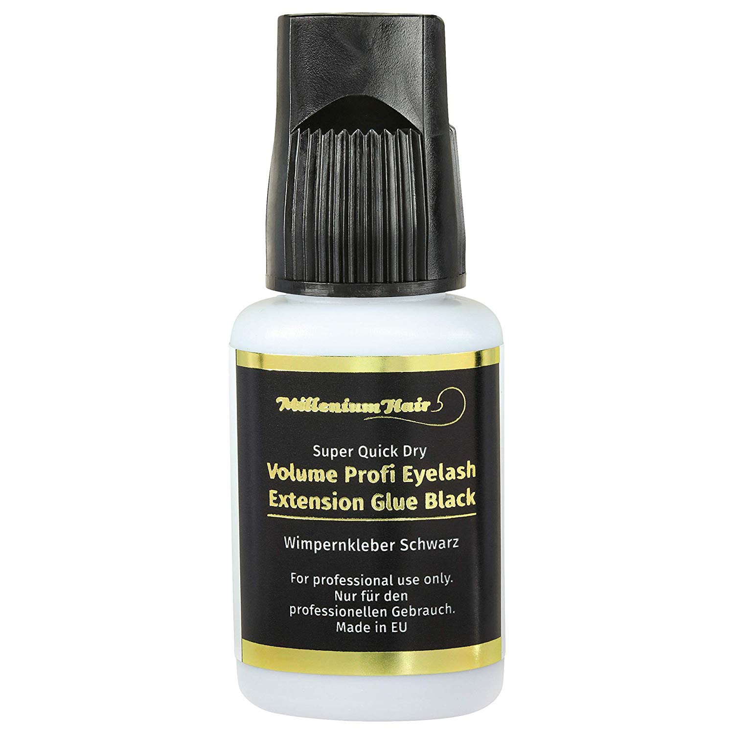 MilleniumHair Profi Volumenkleber - Lashes Glue (10 g) Schwarz - Wimpernverlängerung