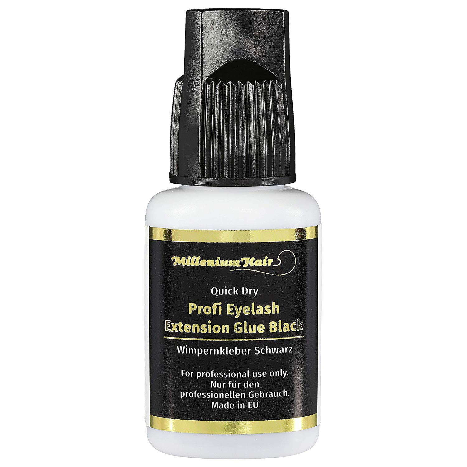 MilleniumHair Profi Wimpernkleber - Lashes Glue (10 g) Schwarz - Wimpernverlängerung