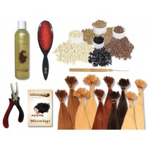 Komplett-Set - 160 Strähnen - Microrings - glatt - 60 cm - Haarverlängerung