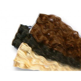 Indische Skin Weft, gewellt, 55 g, 60 cm - Haarverlängerung