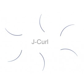 MilleniumHair J-Curl Lashes - J-Curl Wimpern - 0,20 mm Stärke - Länge wählbar
