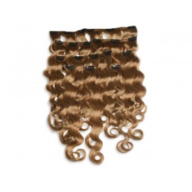 8-teiliges indisches Clip in Extensions Set, gewellt, 110 g, 60 cm - Haarverlängerung