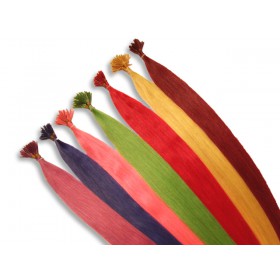 20 indische Fantasy Echthaarsträhnen, I-Tip, glatt, 60 cm - Haarverlängerung