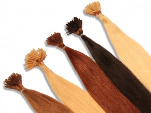 20 indische Echthaarsträhnen, I-Tip, glatt, 60 cm - Haarverlängerung