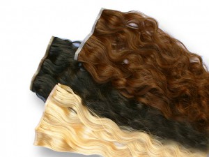 Indische Skin Weft, gewellt, 55 g, 60 cm - Haarverlängerung