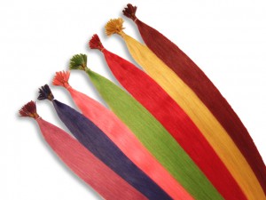 20 indische Fantasy Echthaarsträhnen, I-Tip, glatt, 60 cm - Haarverlängerung