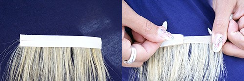 Haarverlängerung Anleitung Bild3 Haarverlängerung SkinWefts Anleitung