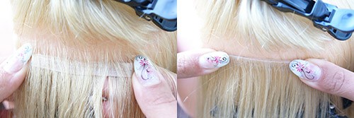 Haarverlängerung Anleitung Bild4 Haarverlängerung SkinWefts Anleitung